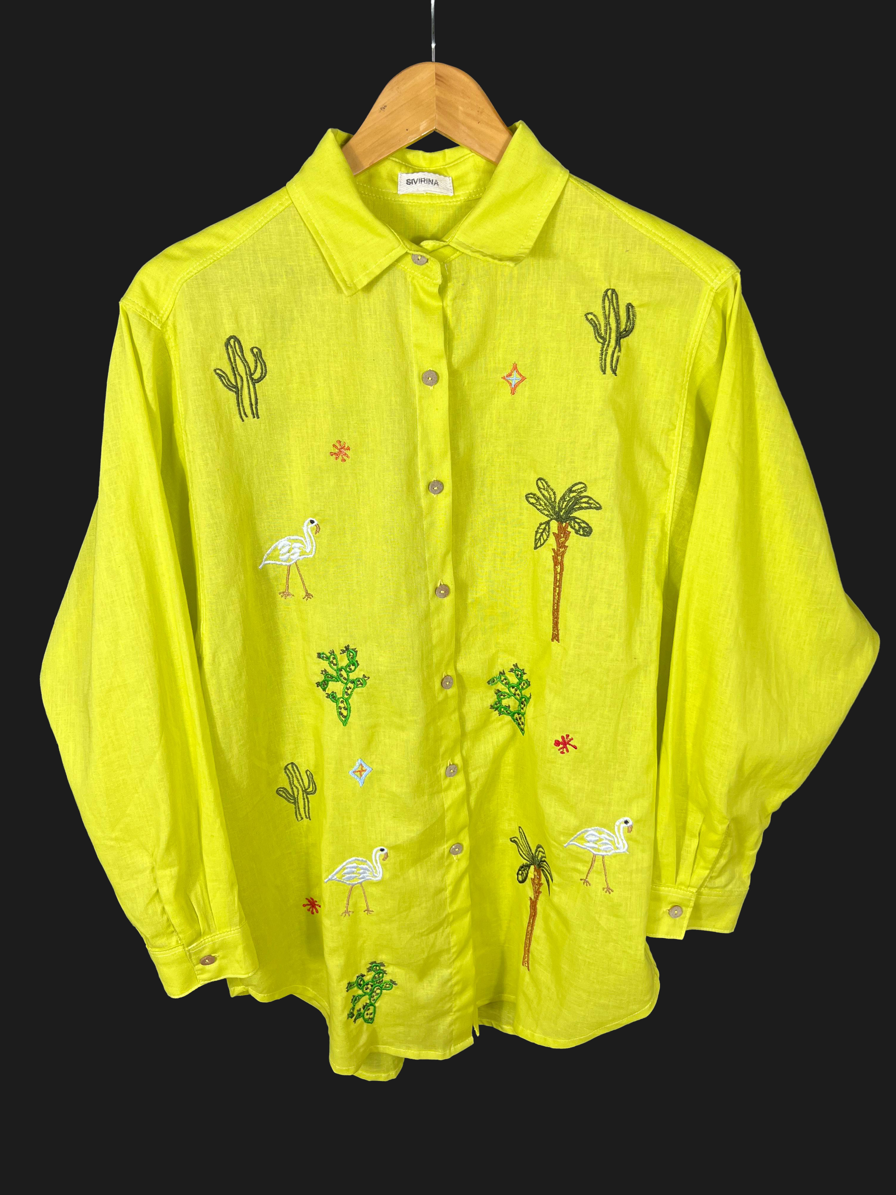 Camisa verde limão nº1